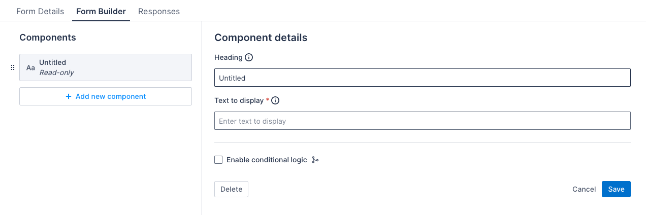 Read-only component