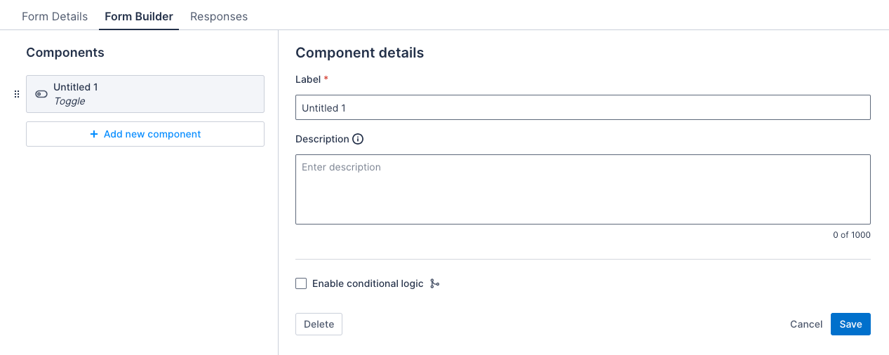 Toggle component