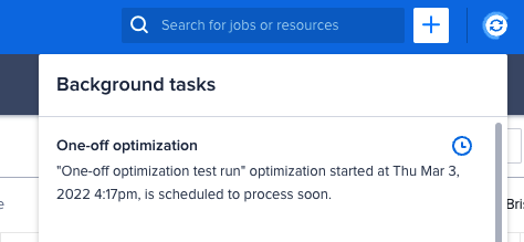 background tasks in progress