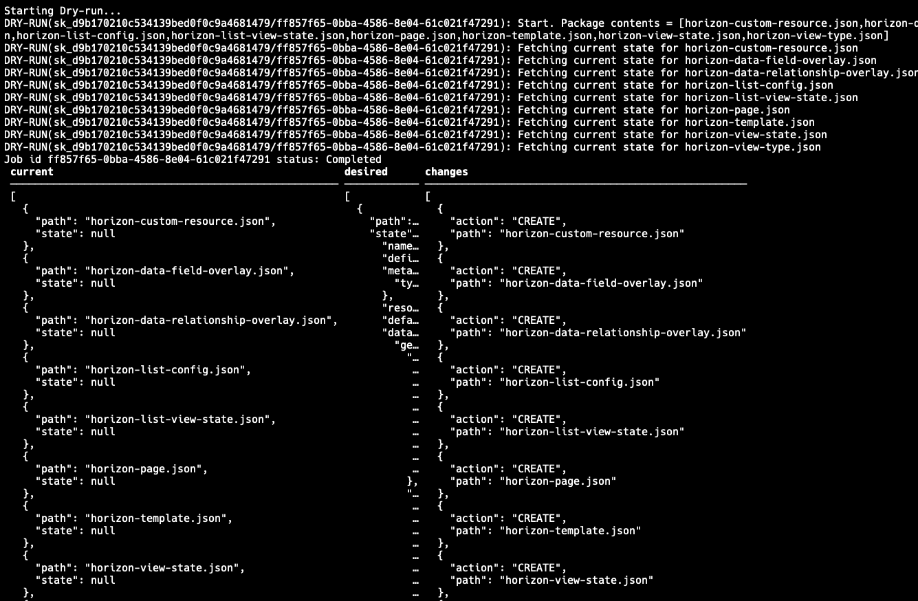 enable verbose mode in package deployment